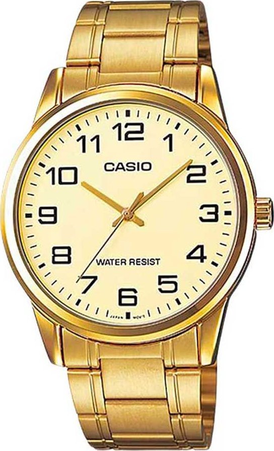 Zegarek Casio Zegarek marki Casio model MTP-V001G kolor Zółty. Akcesoria męski. Sezon: Cały rok NoSize