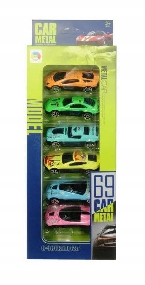 Pojazdy auta metalowe 6 szt.