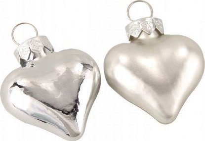 Kaemingk Bombki choinkowe srebrne zestaw 12 szt.