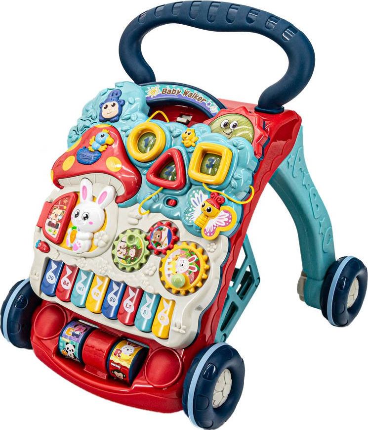 DK Wielofunkcyjny Interaktywny Jeździk Pchacz Chodzik Grający