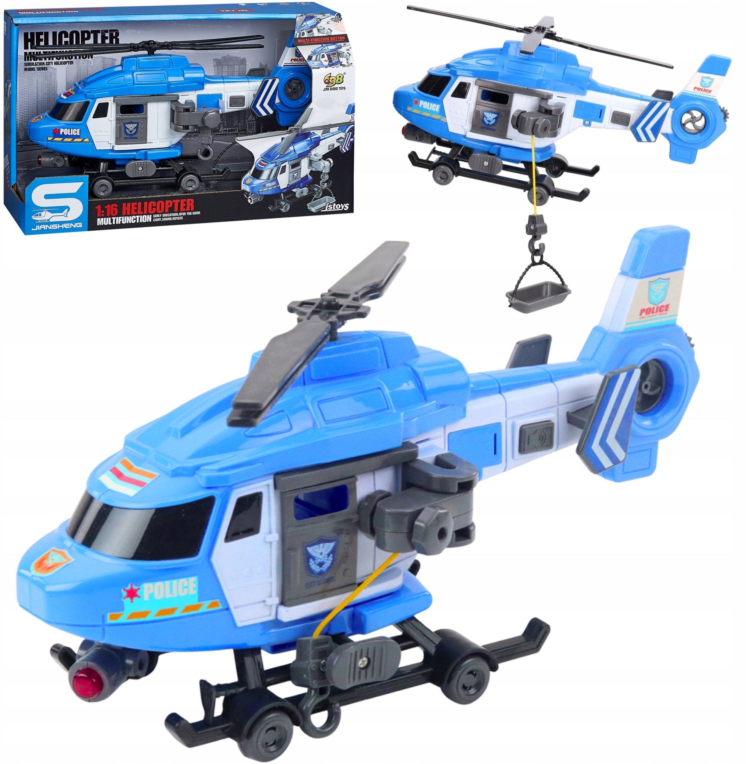 Helikopter ze światłem i dźwiękiem