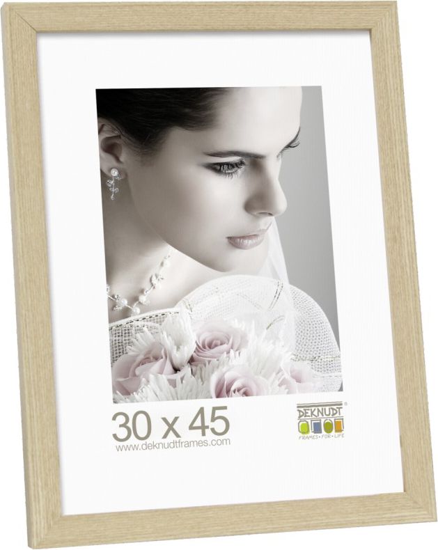 Ramka Deknudt 30x45, drewniana, dąb (S44CH1 30x45)