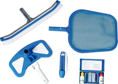 Zestaw do czyszczenia basenu Klasik sitko, tester ph, szczotka do dna 90856