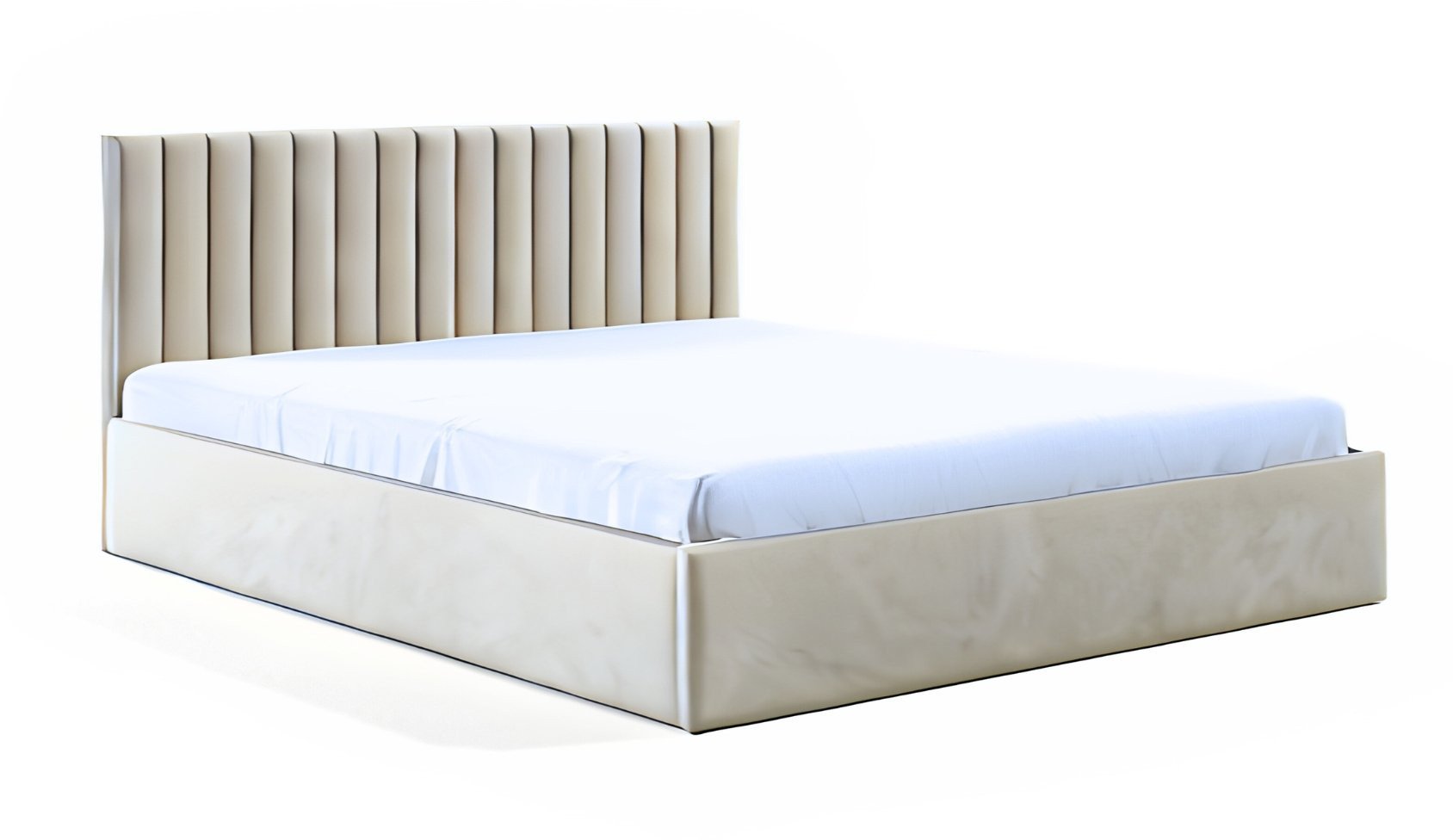 Łóżko tapicerowane FAME 140X200 stelaż drewniany, na wymiar, welur riviera 21