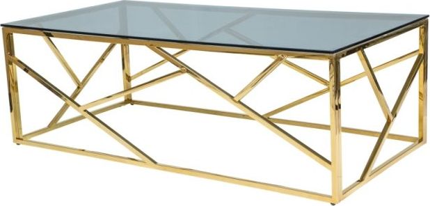 Signal Ława ESCADA A 120x60 złota w stylu glamour SIGNAL