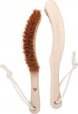 LullaLove LullaLove, Ostra szczotka na rączce do szczotkowania ciała z włosiem z kokosu