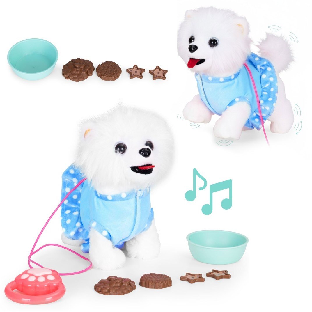 Interaktywny piesek na smyczy chodzi i merda ogonem melodyjki EDUKAMP