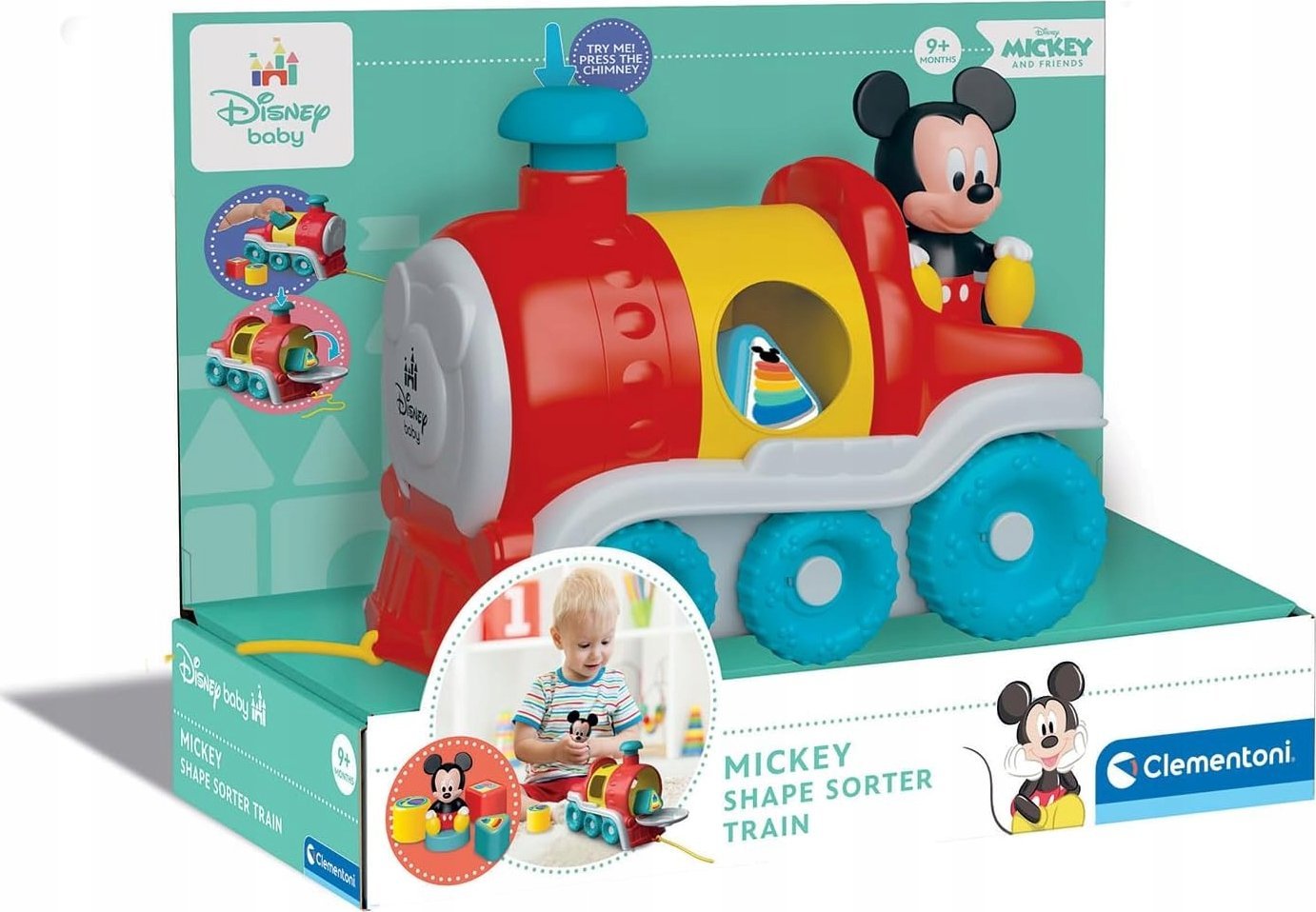 Clementoni CLE Baby Mickey sorter-pociąg 17900