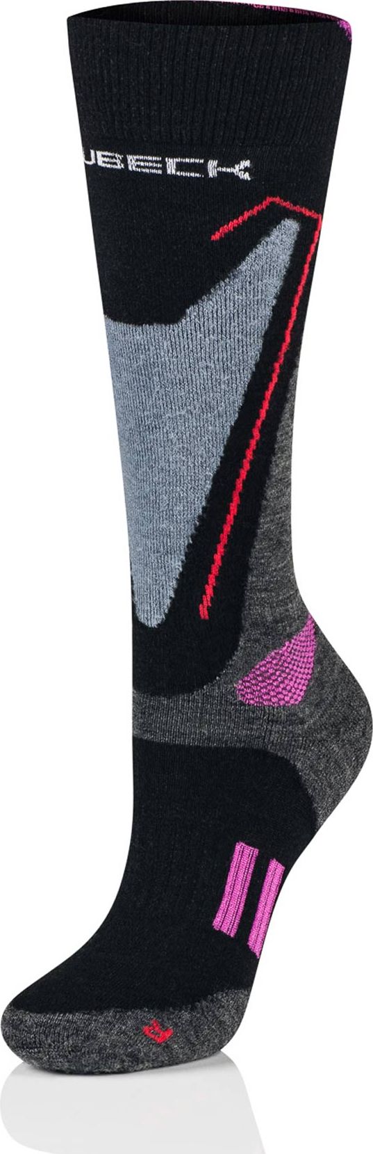 Brubeck Skarpety damskie Snow Force Light szary/różowy S/36-38 (BSN002/W)