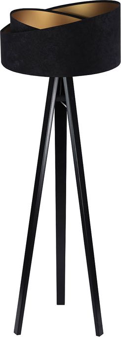 Lampa podłogowa Lumes Czarna lampa stojąca glamour - EXX253-Agra