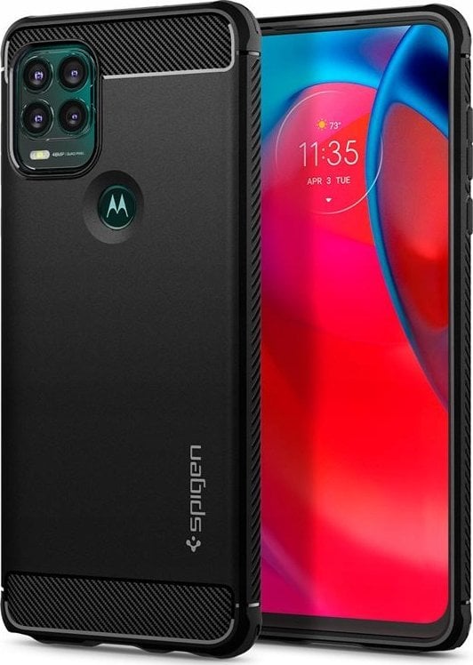 Spigen Spigen Rugged Armor, black - Motorola Moto G Stylus 5G