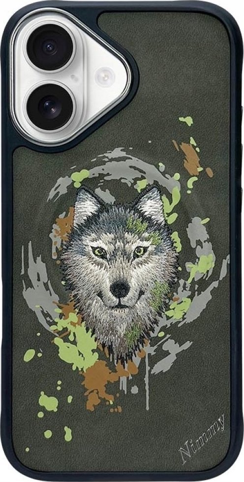 Etui Nimmy Wilk do iPhone 16 ciemnoszary