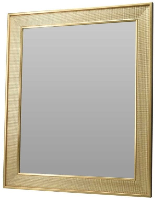 Home Styling Collection Lustro ścienne w metalowej ramie, metaliczny efekt, 49,5 x 59,5 cm