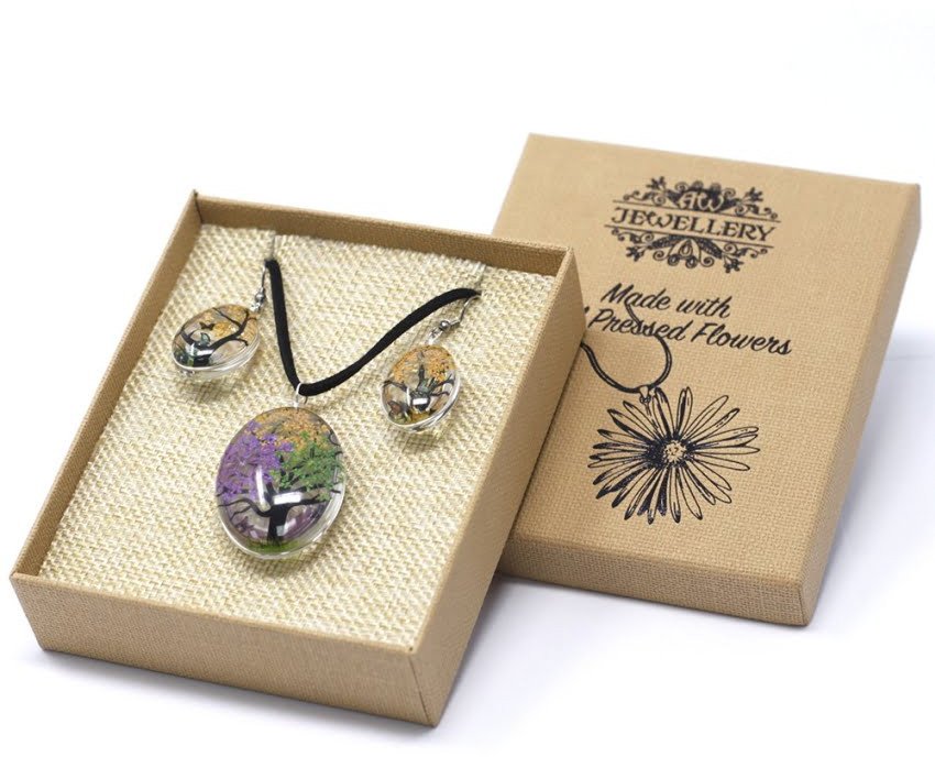 Naszyjnik i kolczyki - Mix z Kwiatami
