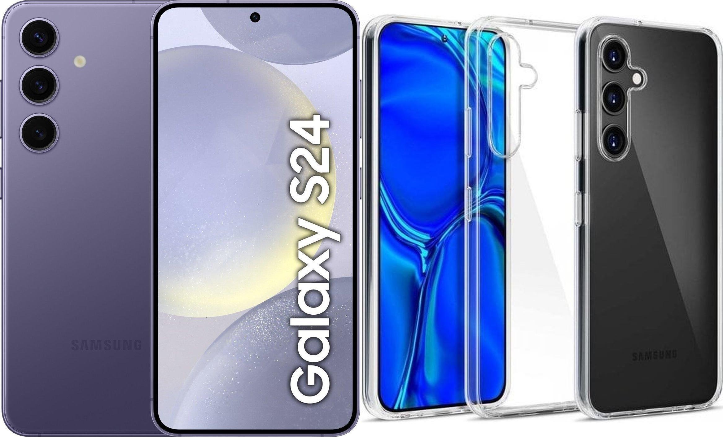 Smartfon Samsung Galaxy S24 5G 8/256GB Fioletowy (SM-S921BZV) + Etui Clear Case