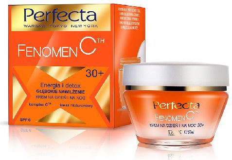 Perfecta Krem do twarzy Fenomen C 30+ Energia i Detoks nawilżający 50ml