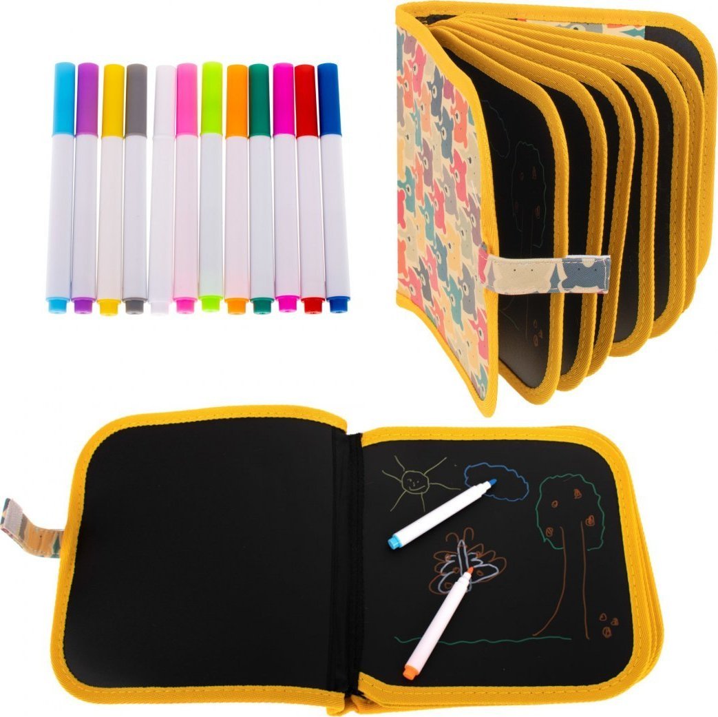 Tablica kredowa przenośna miękka notes szkicownik miś