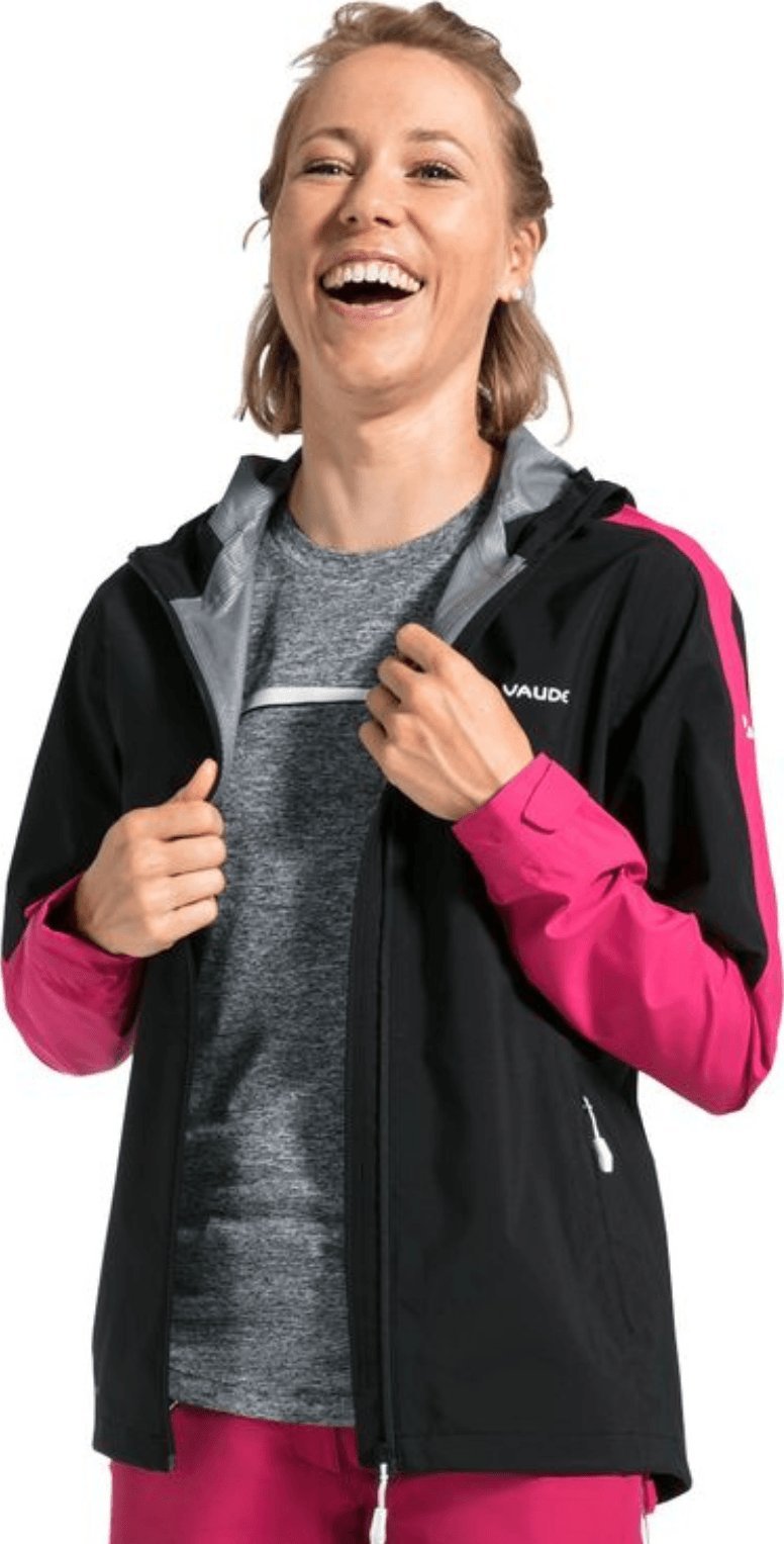 Vaude Kurtka przeciwdeszczowa sportowa damska Vaude Moab II - czarna 36