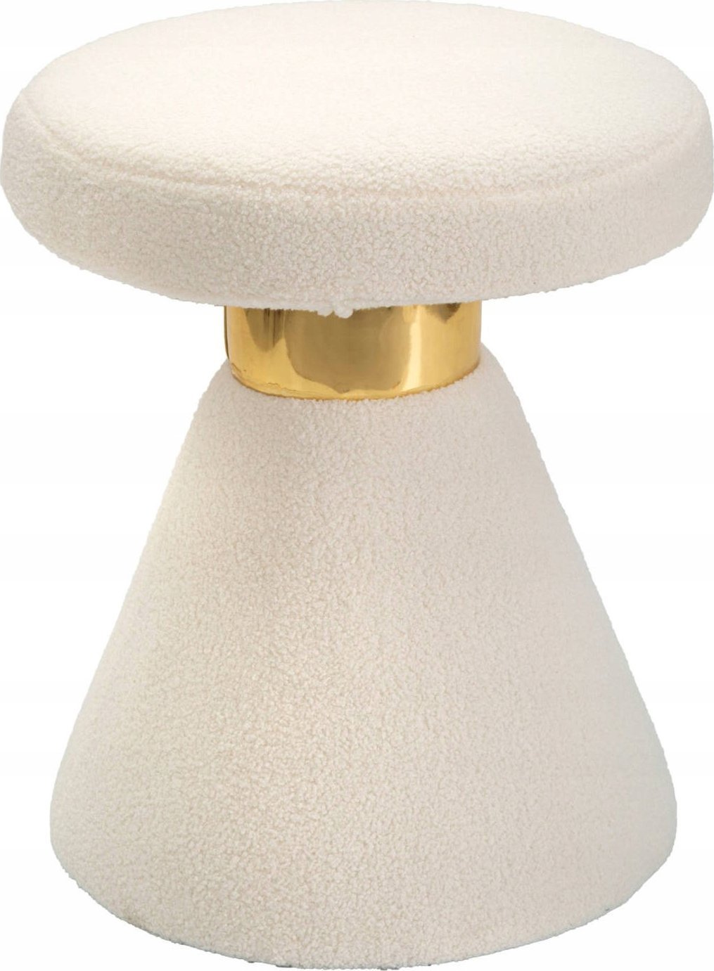 Ferretti Stołek z pluszu, wys. 51 cm