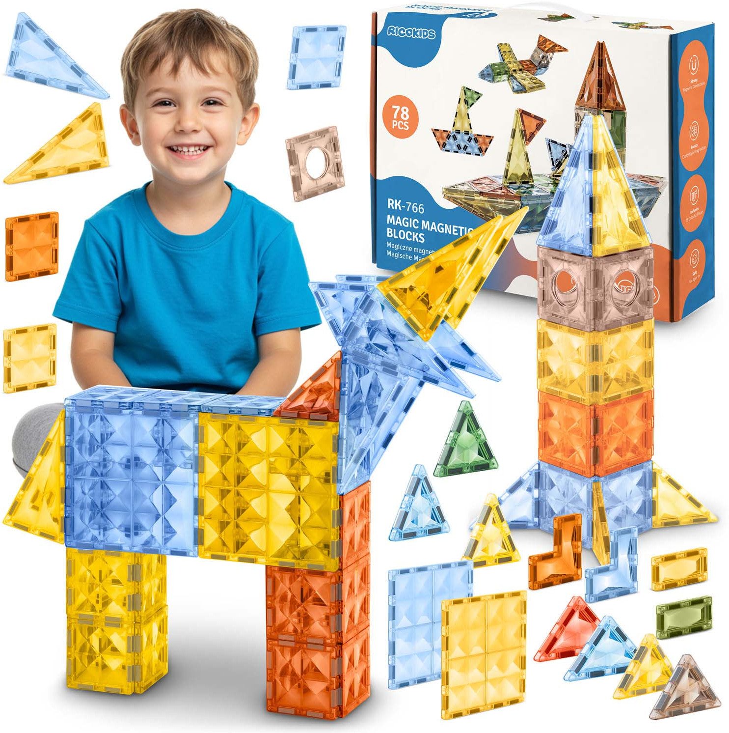 Ricokids Klocki magnetyczne RK-766
