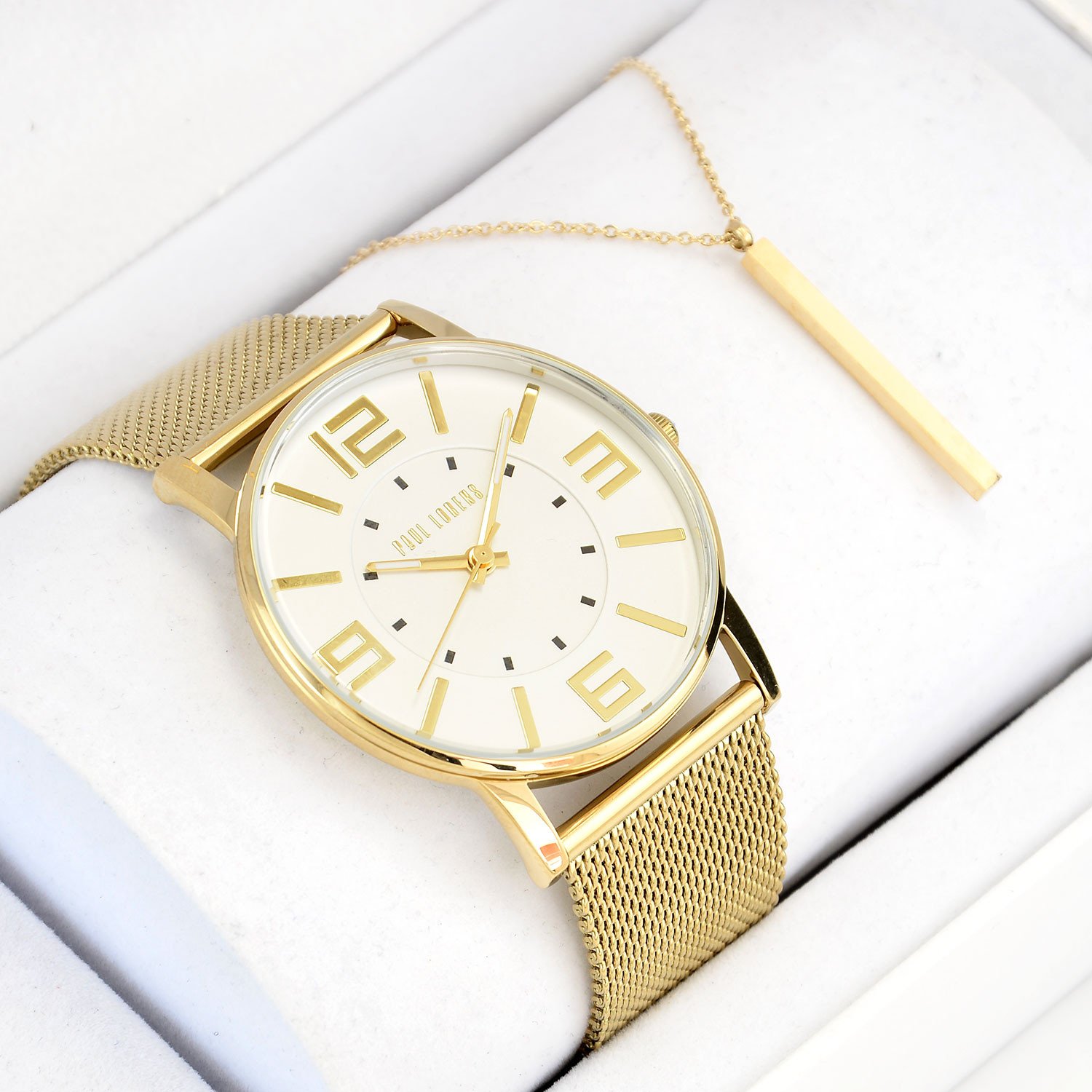 Zegarek damski DEBBY Paul Lorens PL1874B2-3D1 + naszyjnik Pierre Ricaud