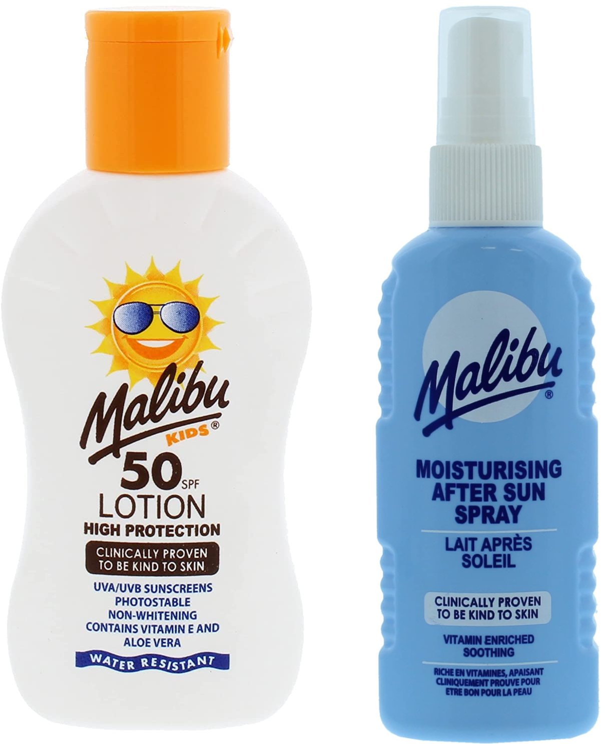 Malibu Balsam Dla Dzieci SPF50 100ml + Spray Po Opalaniu 100ml