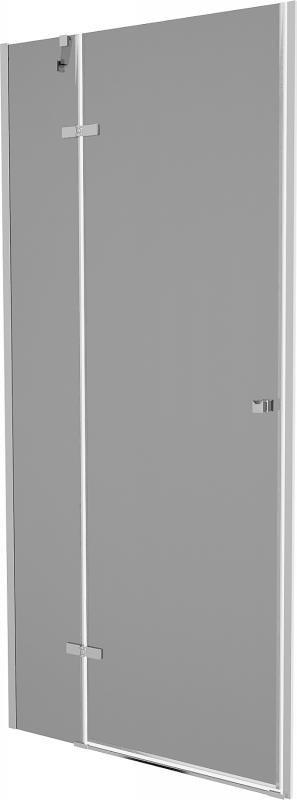 Mexen Mexen Roma drzwi prysznicowe uchylne 120 cm, grafit, chrom - 854-120-000-01-40