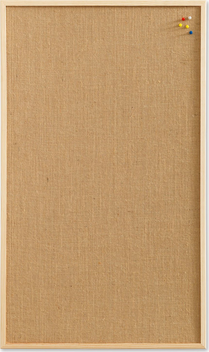 NAGA Opslagstavle hessian med træramme 60 x 40 cm Hessian Natur 60x1,5x40mm (1stk)
