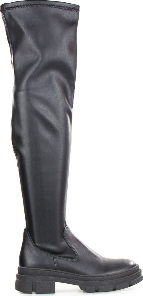 Sempre Kozaki skórzane streczowe elastyczne licowe czarne Sempre-36