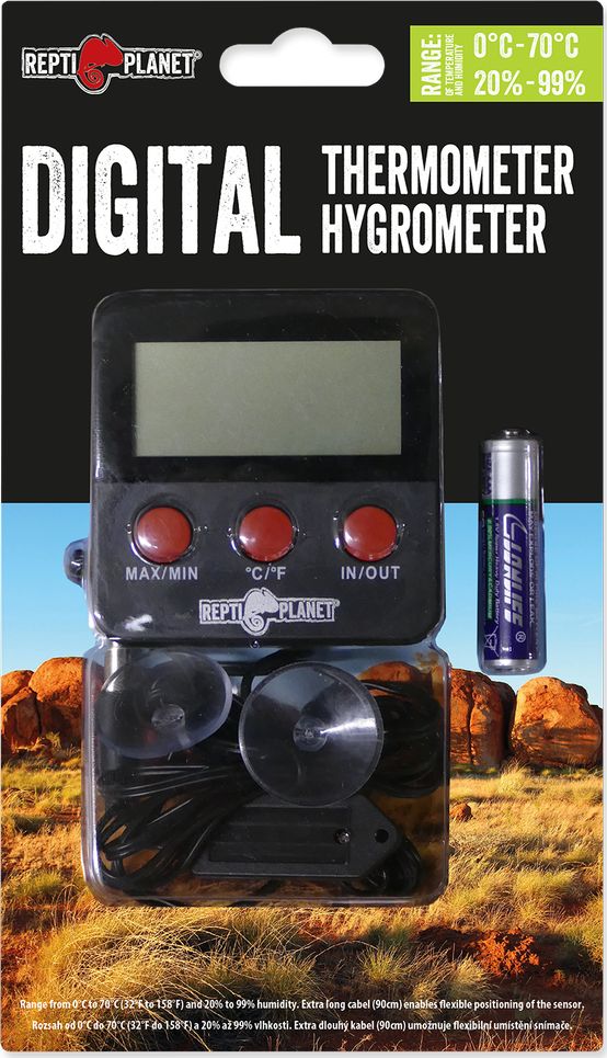 REPTI PLANET RP TERMOMETR/HIGROMETR LCD ZEWNETRZNY 11021