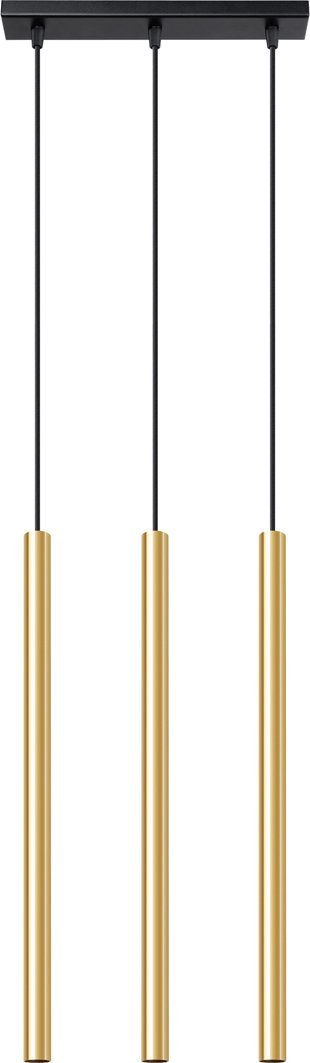 Lampa wisząca Sollux Lighting SOLLUX Lampa Wisząca PASTELO 3L złoty połysk 3 x G9 SL.1196