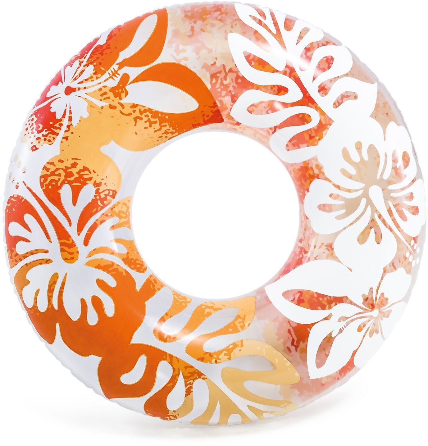 Koło dmuchane do pływania HAWAJSKIE KWIATY o średnicy 91 cm INTEX 59251 pomarańczowe