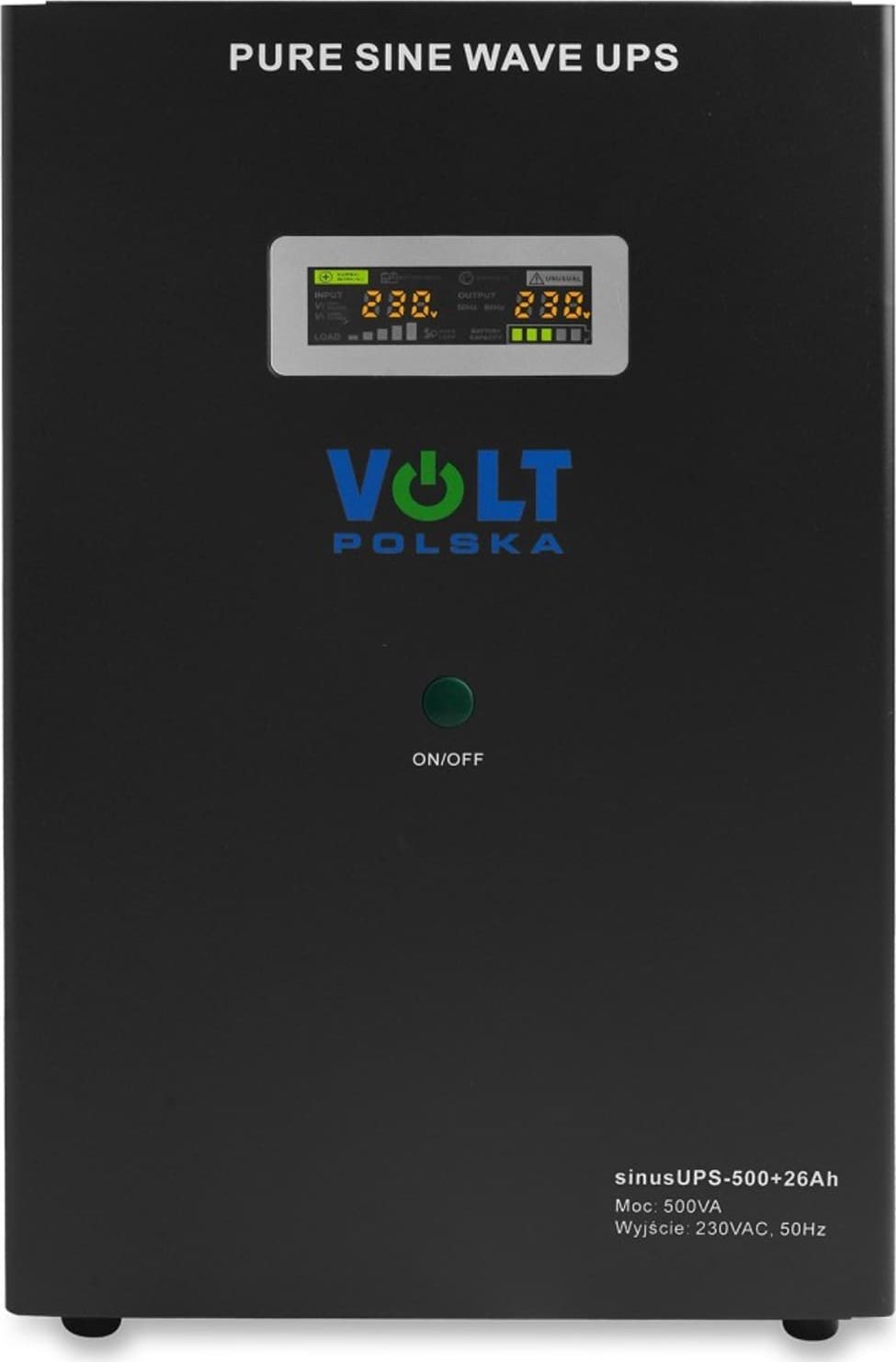 UPS Volt Zasilacz awaryjny SINUS UPS 500 + 26Ah (300/500W) [1,5m przewód]