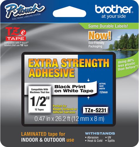 Brother taśma TZ-231 (black on white)