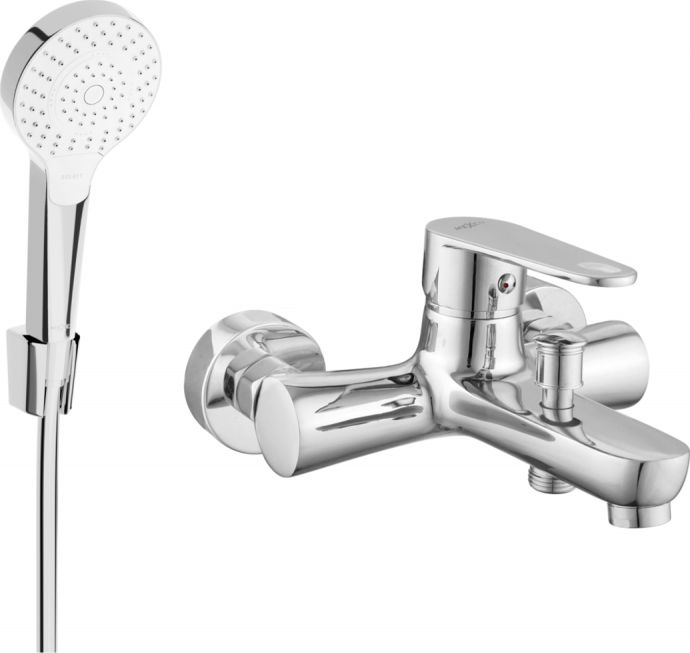 Mexen Mexen Kama R05 bateria wannowa z zestawem prysznicowym, chrom - 7253R05-00