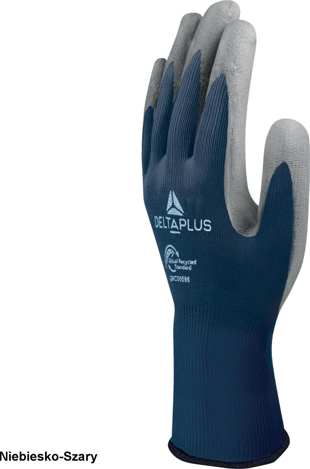 Delta Plus VE702GREEN - RĘKAWICA DZIANA Z POLIESTRU Z RECYKLINGU 59% / POLIESTRU - STRONA CHWYTNA POWLEKANA PU 08