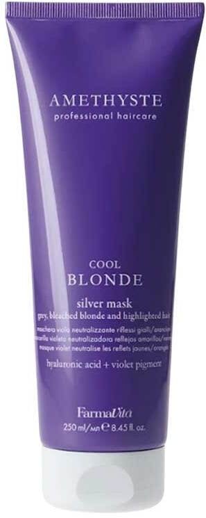 Ronney FARMAVITA_Amethyste Cool Blonde Silver Mask maska do włosów blond, siwych i rozjaśnianych 250ml