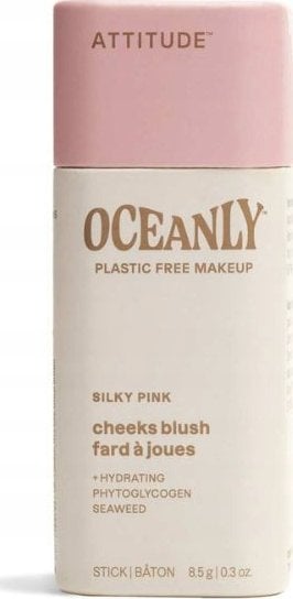 Attitude Attitude Oceanly, Róż do policzków, Silky Pink, 8,5 g
