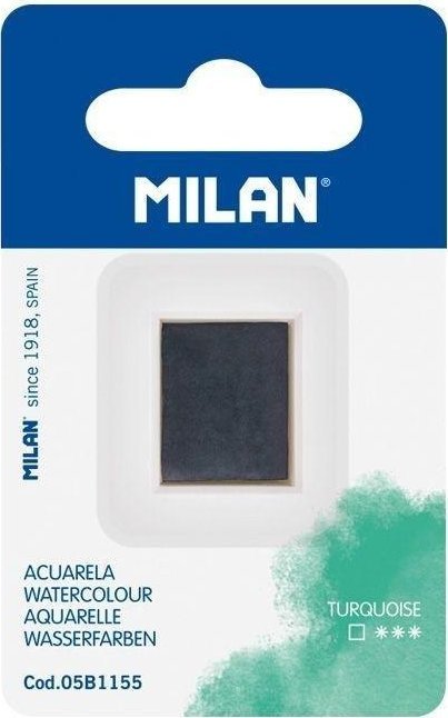 Farba akwarelowa w kostce turkusowy MILAN