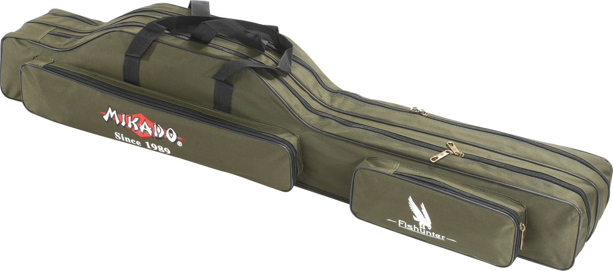 Mikado Pokrowiec Wędk. 2 Komorowy 140 Cm / Zielony - Usztywniany UWD-12002G