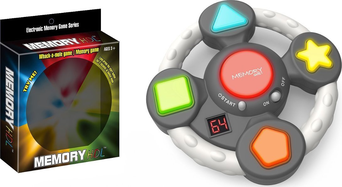 Logiczna gra pamięciowa "Memory Game" KSZTAŁTY Elektroniczna Gra Memo