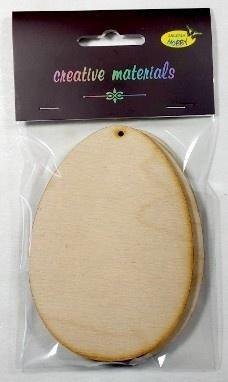 GM Elementy ze sklejki 3mm do ozdabiania jajo 3szt