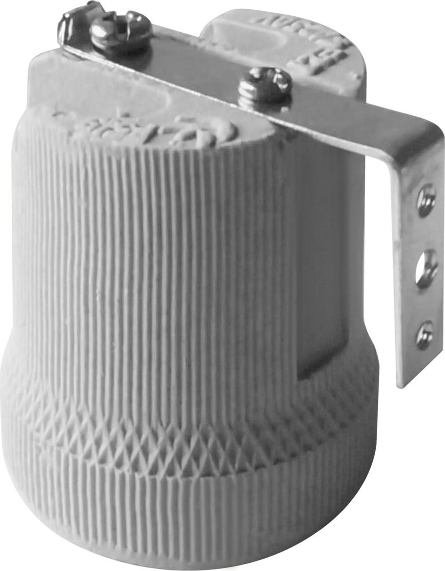 Orno Oprawka porcelanowa E27 z wspornikiem