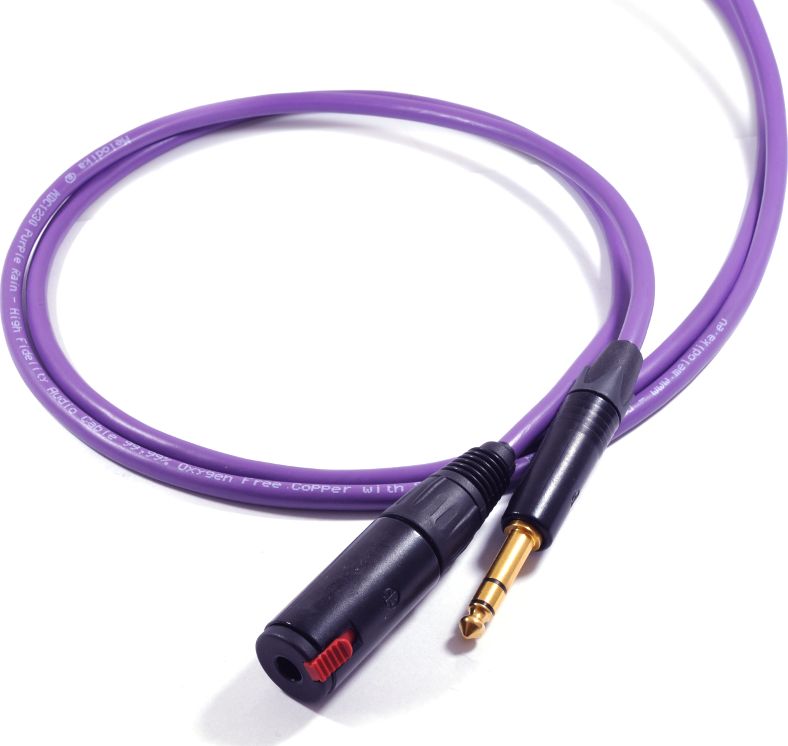 Kabel Melodika Jack 6.3mm - Jack 6.3mm 3m fioletowy