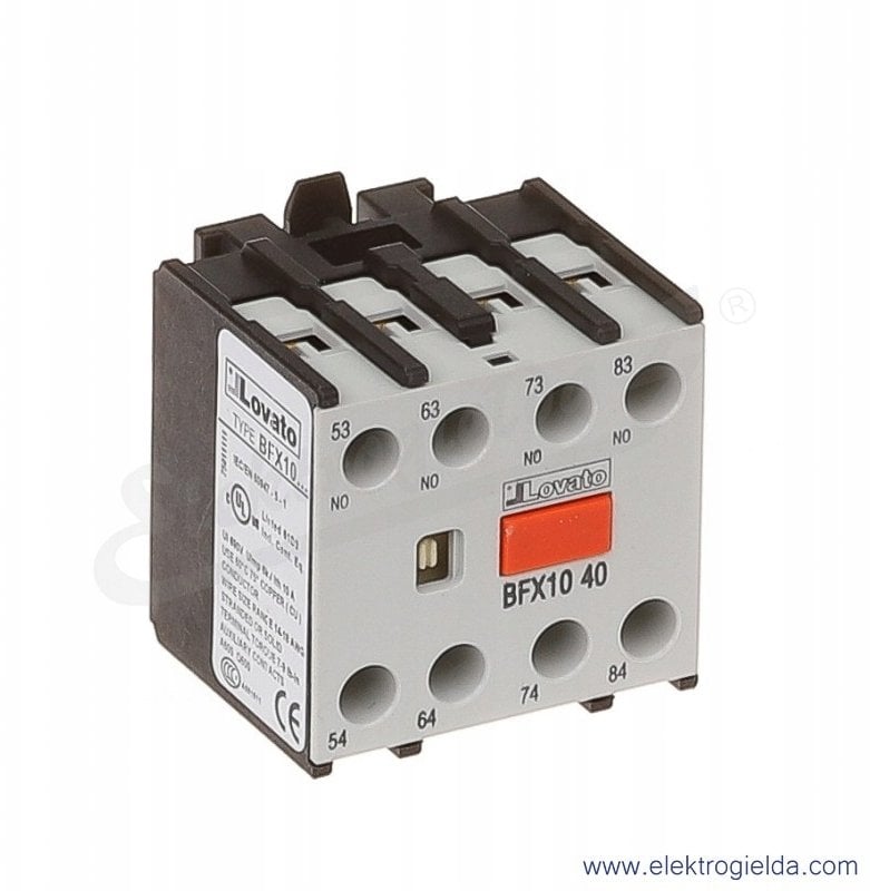 Zestyki pomocnicze 4Z do styczników BF09...BF150 montaż z przodu BFX1040