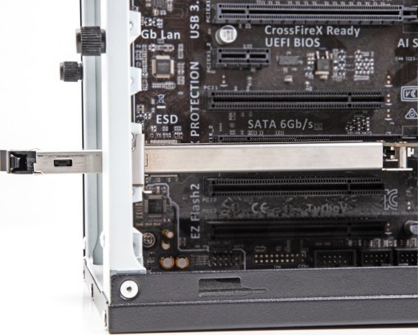 Kieszeń Delock removable frame PCI Express card for 1 x M.2 NMVe SSD, interface card