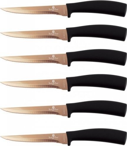 Berlinger Haus ZESTAW NOŻY DO STEKÓW 6 szt. BERLINGER HAUS BH-2613 BLACK ROSE