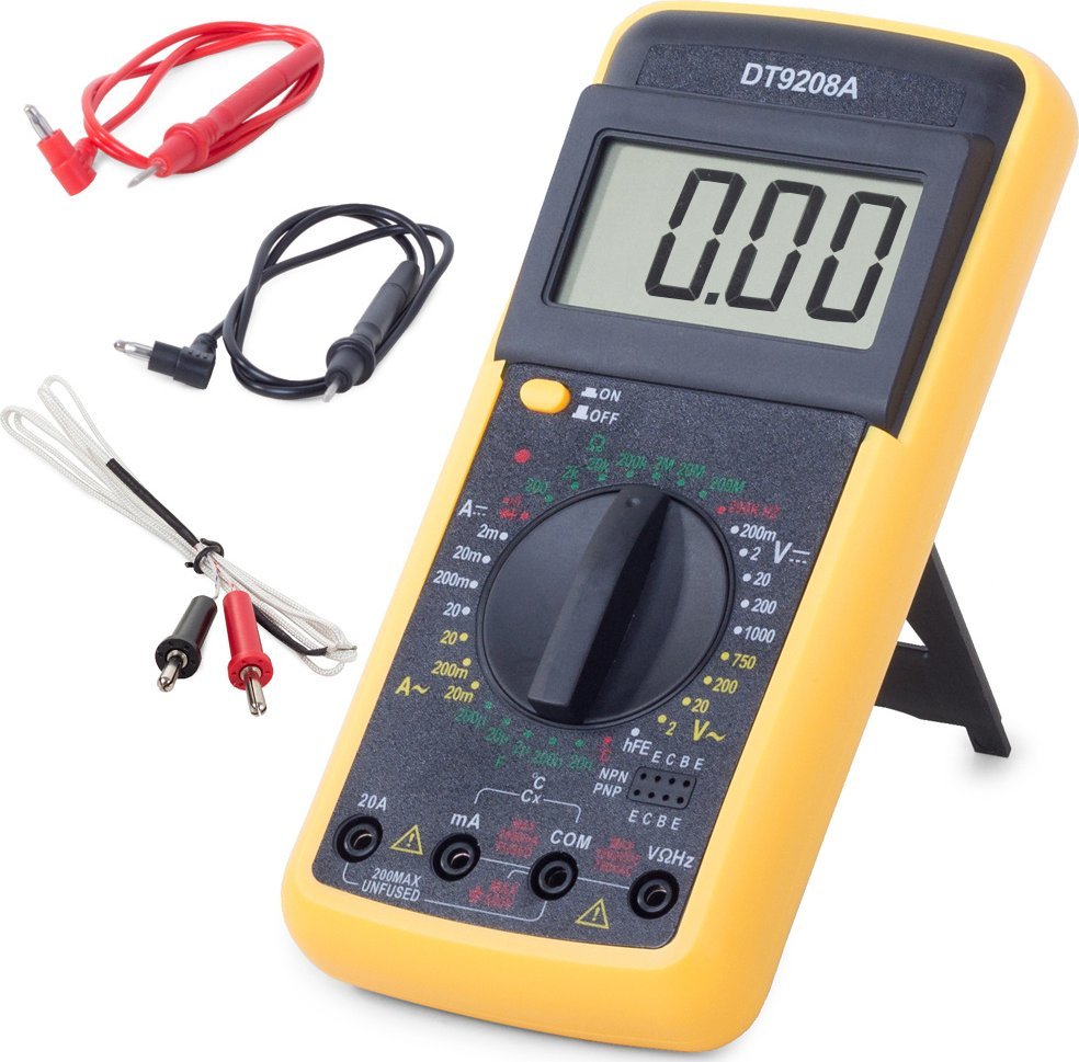 Verk Miernik lcd multimetr z temperaturą dt9208a sonda Miernik lcd multimetr z temperaturą dt9208a sonda