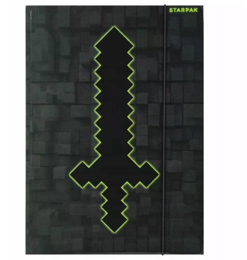 TECZKA Z GUMKA PAP A4 PIXEL GAME STK FOL10/100