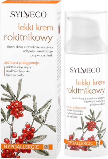 Sylveco Lekki krem Rokitnikowy z dozownikiem do pielęgnacji 50 ml